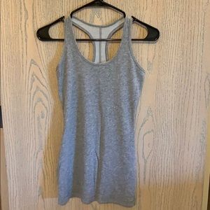 Gray ribbed Nike tank top